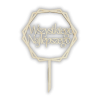 Drewniany topper toper WSZYSTKIEGO NAJLEPSZEGO napis na piku