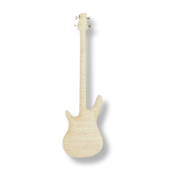Drewniany dekor ze sklejki GITARA BASOWA decoupage drewniane instrumenty