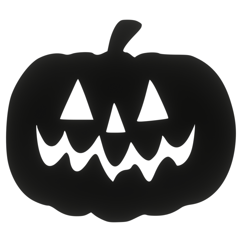 Drewniany dekor DYNIA HALLOWEEN CZARNA średnia z buźką decoupage ozdoba scrapki