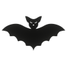 Drewniany dekor ze sklejki NIETOPERZ HALLOWEEN CZARNY 3 decoupage drewniane zwierzątka
