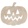 Drewniany dekor BARDZO DUŻA DYNIA HALLOWEEN z buźką decoupage ozdoba scrapki ze sklejki