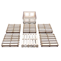 Drewniana podkładka podkładki podstawka pod kubek decoupage paleta sklejka