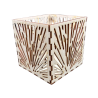 Lampion drewniany latarenka ze sklejki decoupage pudełko świecznik 11cm